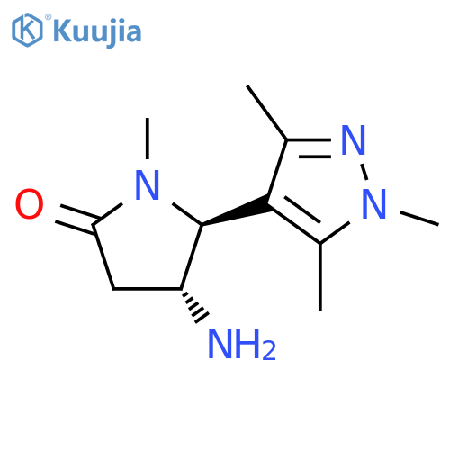 2-Pyrrolidinone, 4-amino-1-methyl-5-(1,3,5-trimethyl-1H-pyrazol-4-yl)-, (4R,5S)- structure