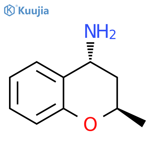 2H-1-Benzopyran-4-amine, 3,4-dihydro-2-methyl-, (2R,4R)- structure