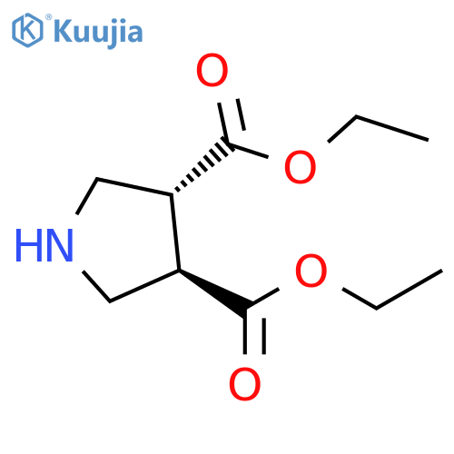 Diethyl trans-pyrrolidine-3,4-dicarboxylate structure