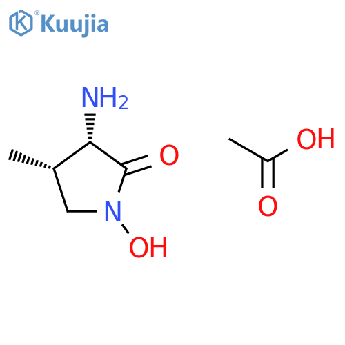 (3S,4S)-3-Amino-1-hydroxy-4-methyl-2-pyrrolidinone Acetate structure