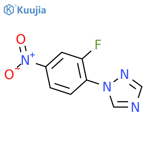 1-(2-fluoro-4-nitrophenyl)-1,2,4-triazole structure