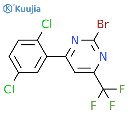 Pyrimidine, 2-bromo-4-(2,5-dichlorophenyl)-6-(trifluoromethyl)- structure