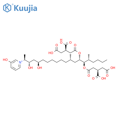 Pyridinium, 1-[(1R,2R,4S,11R,13R,14S,15S)-13,14-bis[(3S)-3,4-dicarboxy-1-oxobutoxy]-2,4-dihydroxy-1,11,15-trimethylnonadecyl]-3-hydroxy-, rel- (9CI) structure