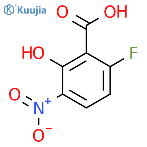 6-Fluoro-2-hydroxy-3-nitrobenzoic acid structure