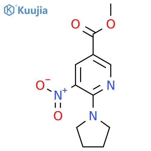 Methyl 5-nitro-6-(pyrrolidin-1-YL)pyridine-3-carboxylate structure