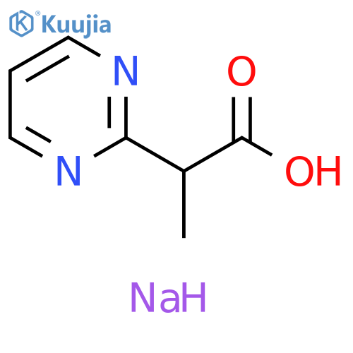 Sodium 2-(pyrimidin-2-yl)propanoate structure