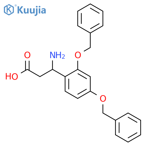 3-Amino-3-[2,4-bis(benzyloxy)phenyl]propanoic Acid structure