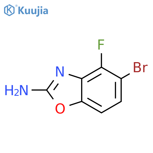 2-Benzoxazolamine, 5-bromo-4-fluoro- structure
