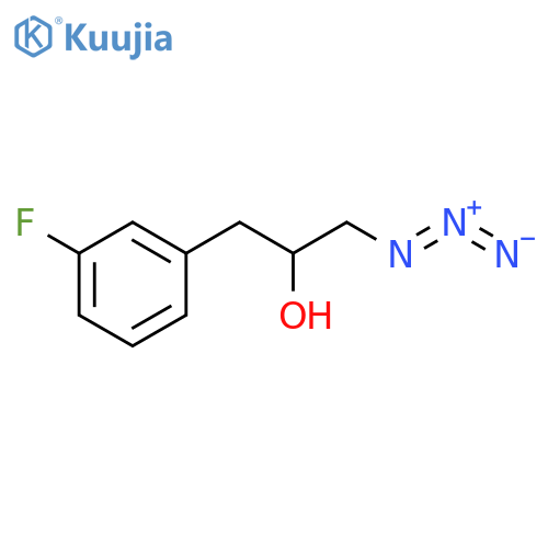 1-azido-3-(3-fluorophenyl)propan-2-ol structure