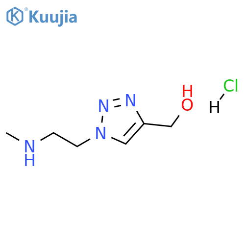 {1-[2-(methylamino)ethyl]-1H-1,2,3-triazol-4-yl}methanol dihydrochloride structure