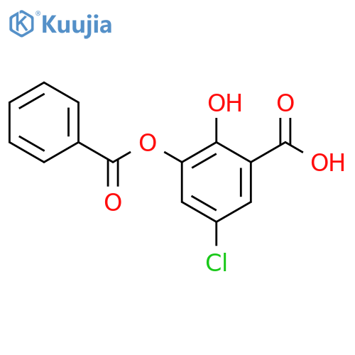 3-(Benzoyloxy)-5-chloro-2-hydroxybenzoic Acid structure
