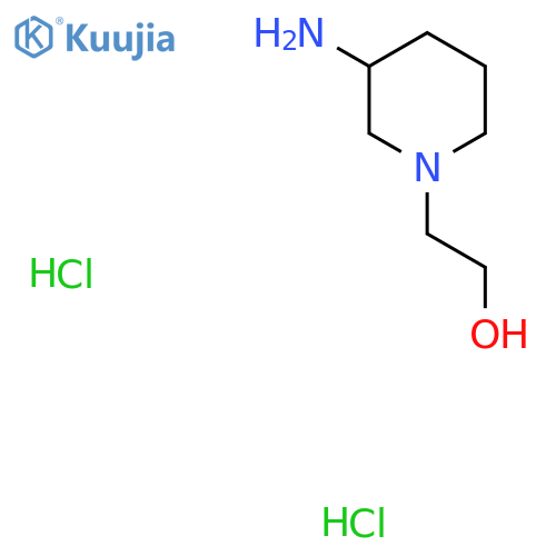 2-(3-aminopiperidin-1-yl)ethan-1-ol dihydrochloride structure