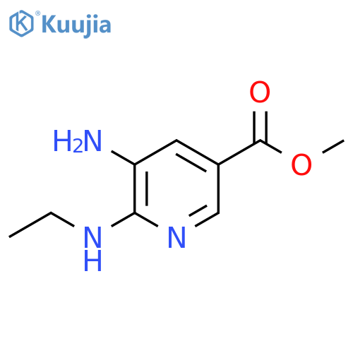 Methyl 5-amino-6-(ethylamino)pyridine-3-carboxylate structure