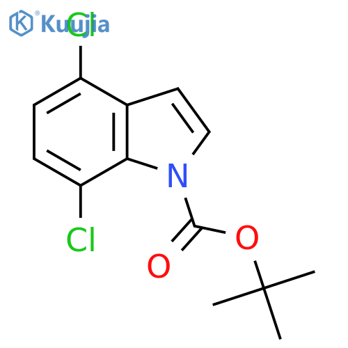 Tert-butyl 4,7-dichloroindole-1-carboxylate structure