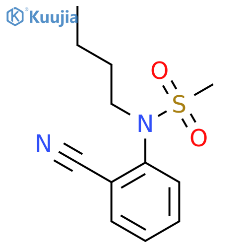 N-Butyl-N-(2-cyanophenyl)methanesulfonamide structure