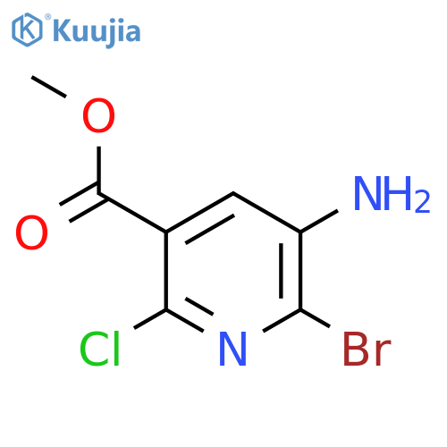 Methyl 5-amino-6-bromo-2-chloronicotinate structure