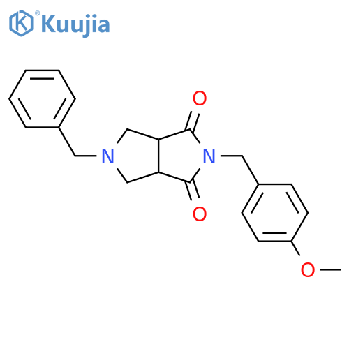 2-Benzyl-5-(4-methoxybenzyl)tetrahydropyrrolo[3,4-c]pyrrole-1,3(2H,3aH)-dione structure