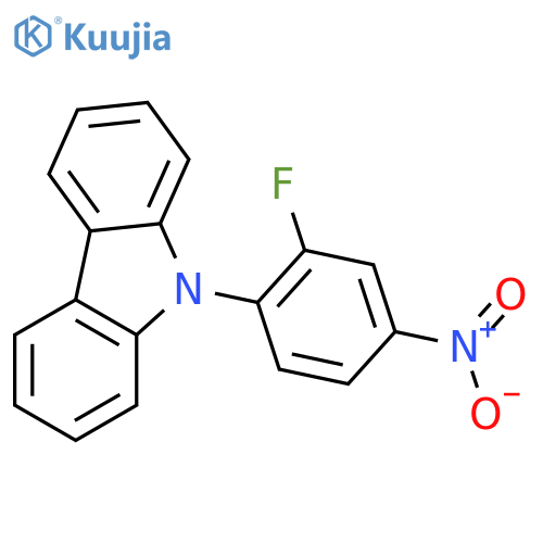 9-(2-Fluoro-4-nitrophenyl)carbazole structure
