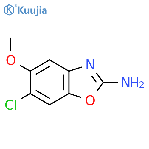 6-Chloro-5-methoxy-1,3-benzoxazol-2-amine structure