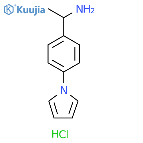 1-[4-(1H-pyrrol-1-yl)phenyl]ethanamine structure