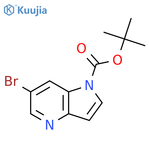tert-Butyl 6-bromo-1H-pyrrolo[3,2-b]pyridine-1-carboxylate structure