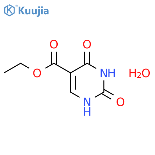 5-Carbethoxyuracil Hydrate structure