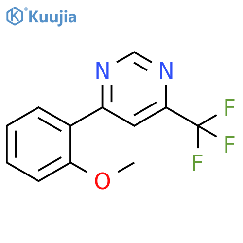 Pyrimidine, 4-(2-methoxyphenyl)-6-(trifluoromethyl)- structure
