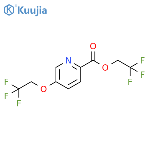 2,2,2-trifluoroethyl 5-(2,2,2-trifluoroethoxy)pyridine-2-carboxylate structure