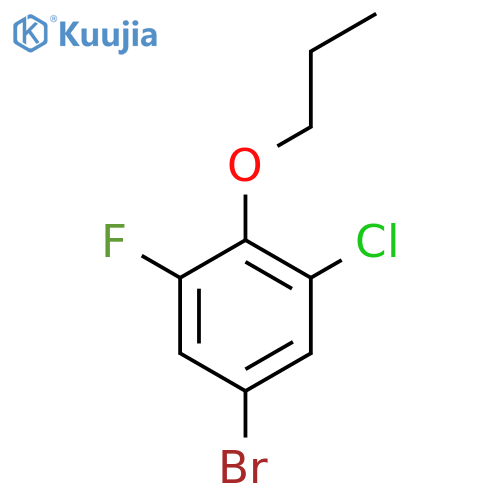 5-Bromo-1-chloro-3-fluoro-2-propoxybenzene structure
