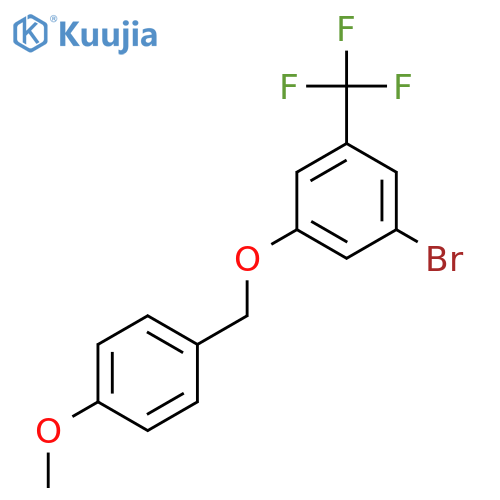 1-Bromo-3-[(4-methoxyphenyl)methoxy]-5-(trifluoromethyl)benzene structure