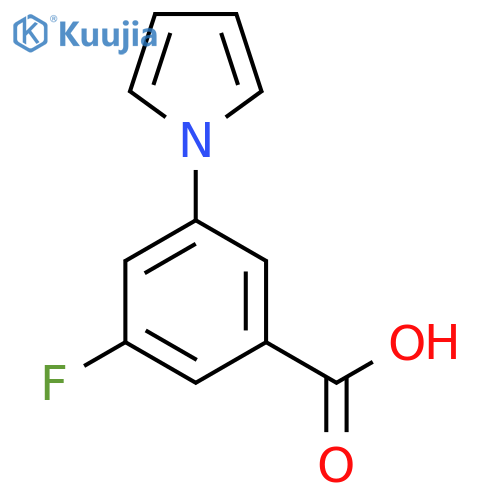 3-Fluoro-5-(1H-pyrrol-1-yl)benzoic acid structure