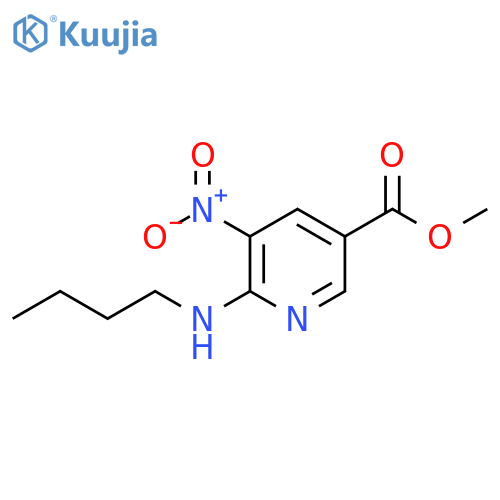 Methyl 6-(butylamino)-5-nitropyridine-3-carboxylate structure