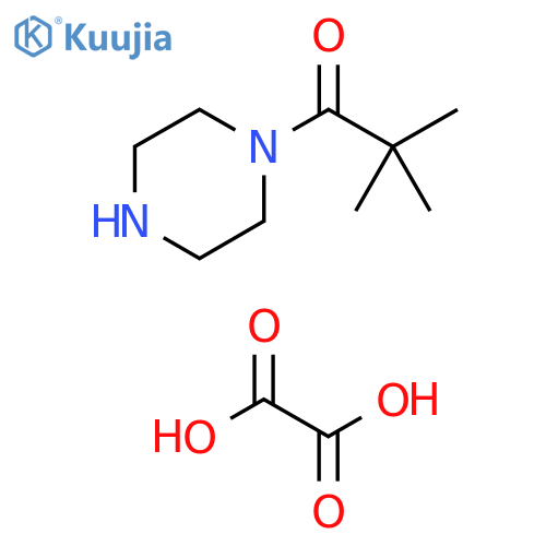 2,2-dimethyl-1-piperazin-1-yl-propan-1-one oxalate structure