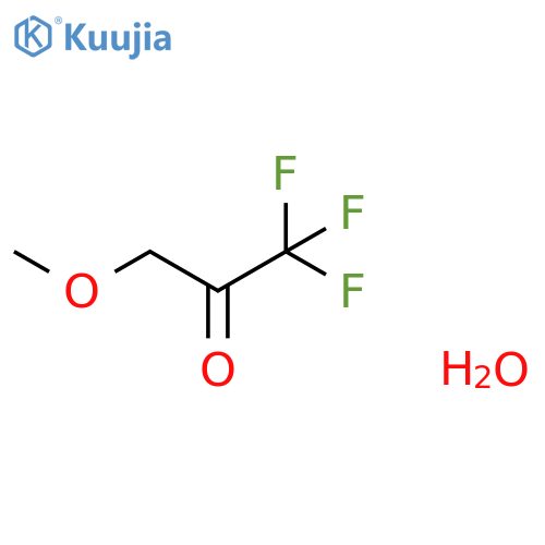 2-Propanone, 1,1,1-trifluoro-3-methoxy-, hydrate (1:1) structure