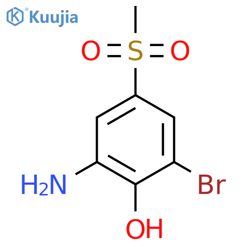 2-amino-6-bromo-4-methylsulfonyl-phenol structure