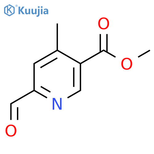 Methyl 6-formyl-4-methylnicotinate structure