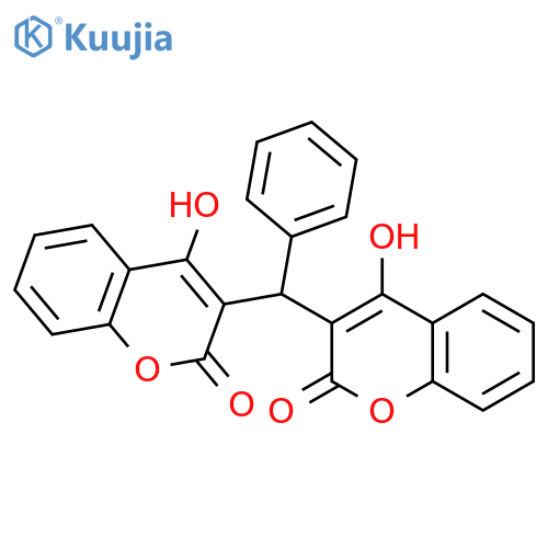4-hydroxy-3-[(4-hydroxy-2-oxo-2H-chromen-3-yl)(phenyl)methyl]-2H-chromen-2-one structure