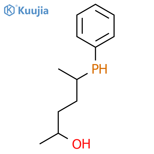 2-Hexanol, 5-(phenylphosphino)-, (2R,5S)- structure
