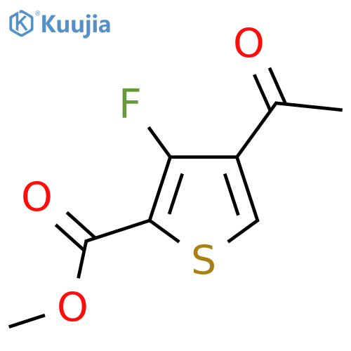 methyl 4-acetyl-3-fluorothiophene-2-carboxylate structure