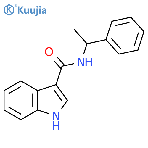 1H-Indole-3-carboxamide, N-(1-phenylethyl)- structure