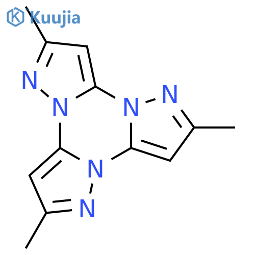Tripyrazolo[1,5-a:1',5'-c:1'',5''-e][1,3,5]triazine, 2,6,10-trimethyl- structure