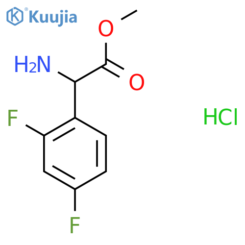 Methyl 2-amino-2-(2,4-difluorophenyl)acetate hydrochloride structure