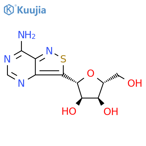 D-?Ribitol, 1-?C-?(7-?aminoisothiazolo[4,?3-?d]?pyrimidin-?3-?yl)?-?1,?4-?anhydro-?, (1R)?- structure