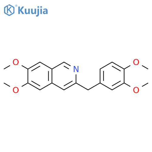 Isoquinoline, 3-[(3,4-dimethoxyphenyl)methyl]-6,7-dimethoxy- structure