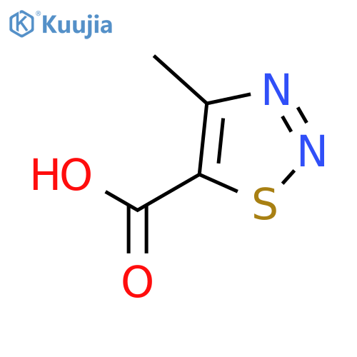 4-Methyl-1,2,3-thiadiazole-5-carboxylic acid structure