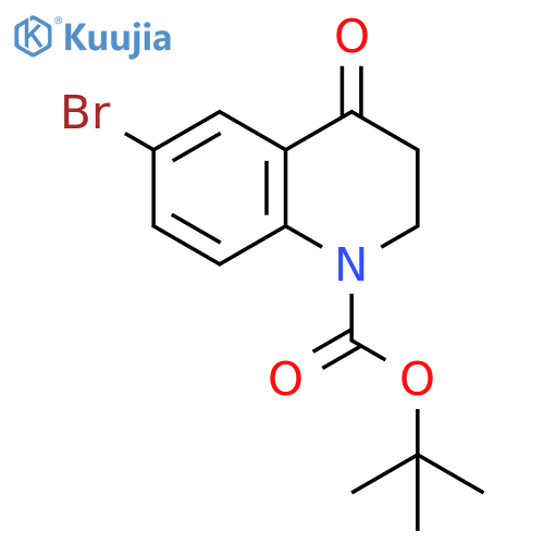 tert-butyl 6-bromo-4-oxo-2,3-dihydroquinoline-1-carboxylate structure