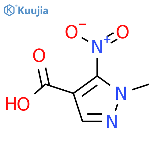 1-Methyl-5-nitro-1H-pyrazole-4-carboxylicacid structure
