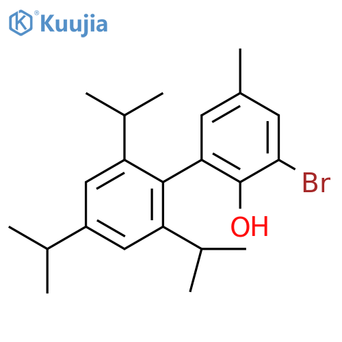 3-Bromo-5-methyl-2',4',6'-tris(1-methylethyl)[1,1'-biphenyl]-2-ol structure