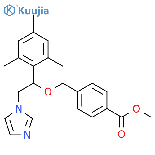 Benzoic acid,4-[[2-(1H-imidazol-1-yl)-1-(2,4,6-trimethylphenyl)ethoxy]methyl]-, methylester structure