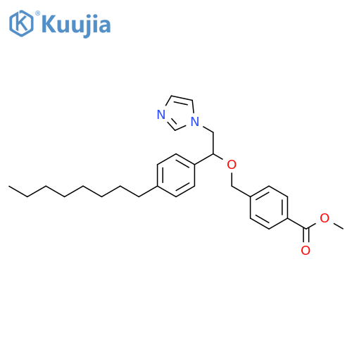 Benzoic acid, 4-[[2-(1H-imidazol-1-yl)-1-(4-octylphenyl)ethoxy]methyl]-,methyl ester structure